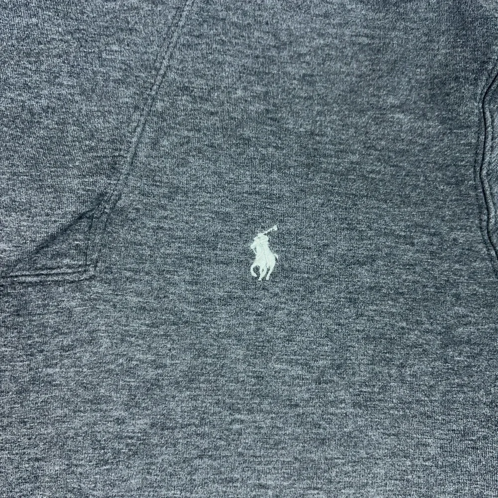Polo Ralph Lauren Sweater Mens XL Gray Shawl Collar Button Pullover Pony Logo‎
